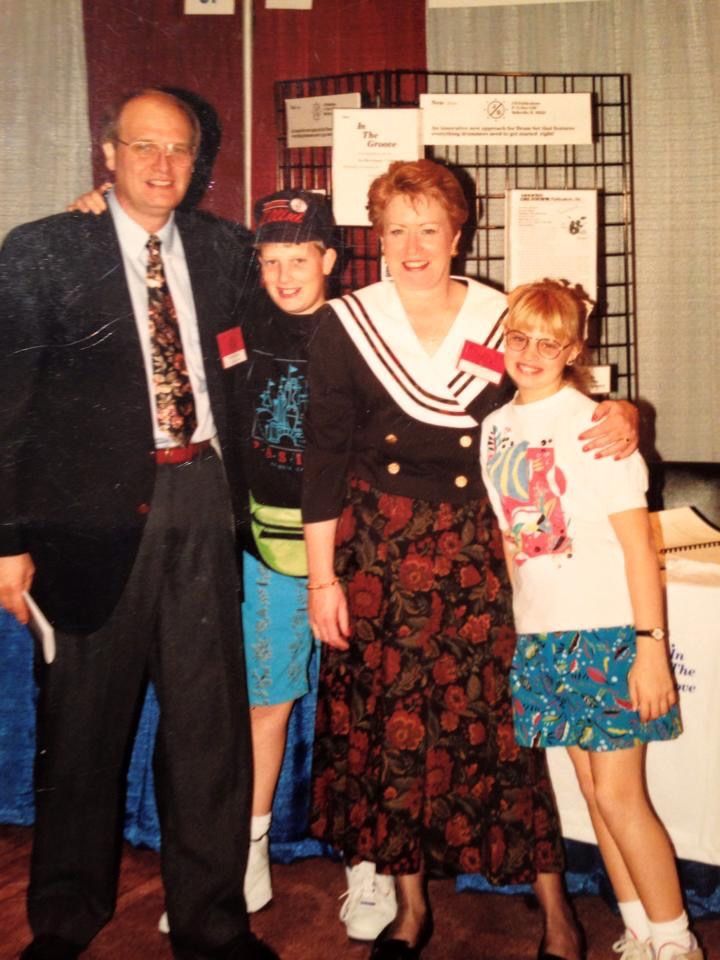 Jerry, Stephen, Sue, and Liz in Anaheim, in the exhibition hall for a PAS Convention.